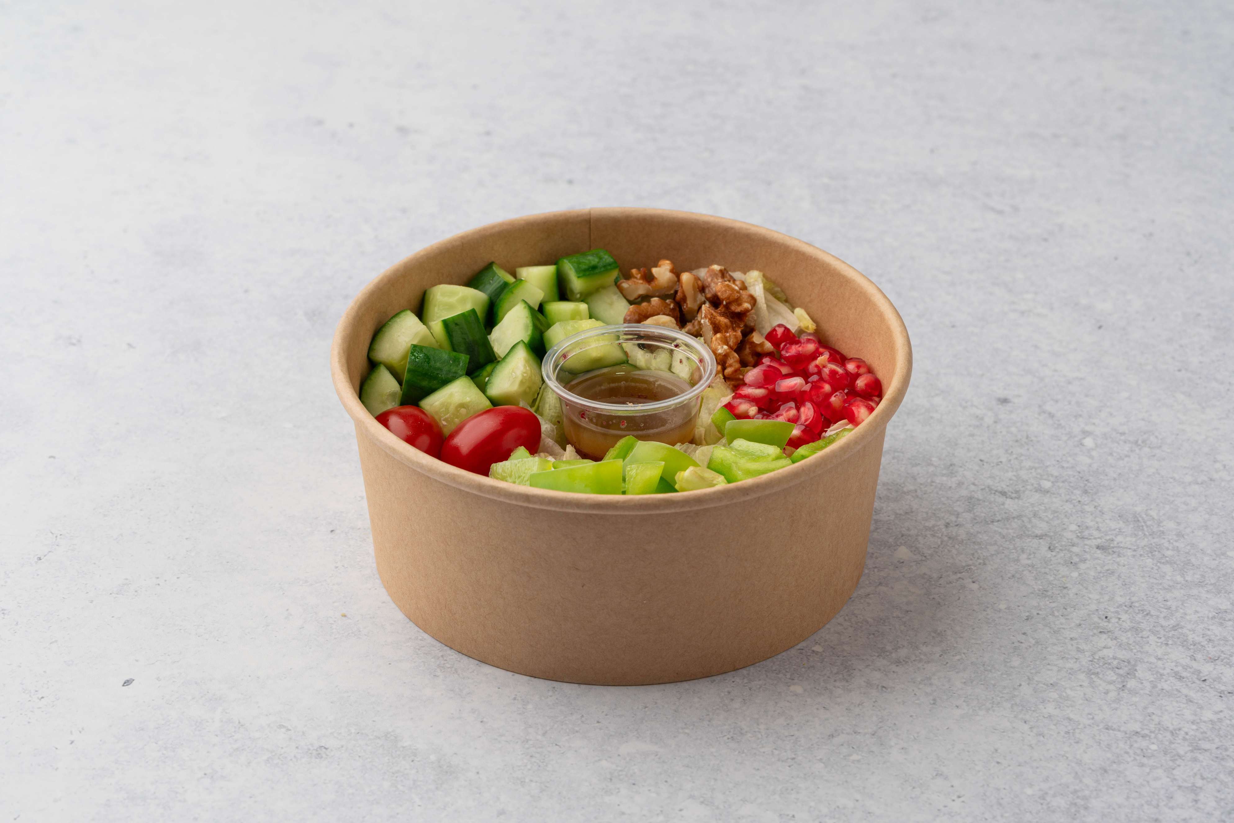 Traditional Mixed Green Salad With Sumac And Walnuts